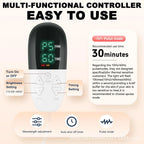 Solezy Leather red light therapy pad with neck support, multifunctional dual wavelength relaxation waist and neck hot compress