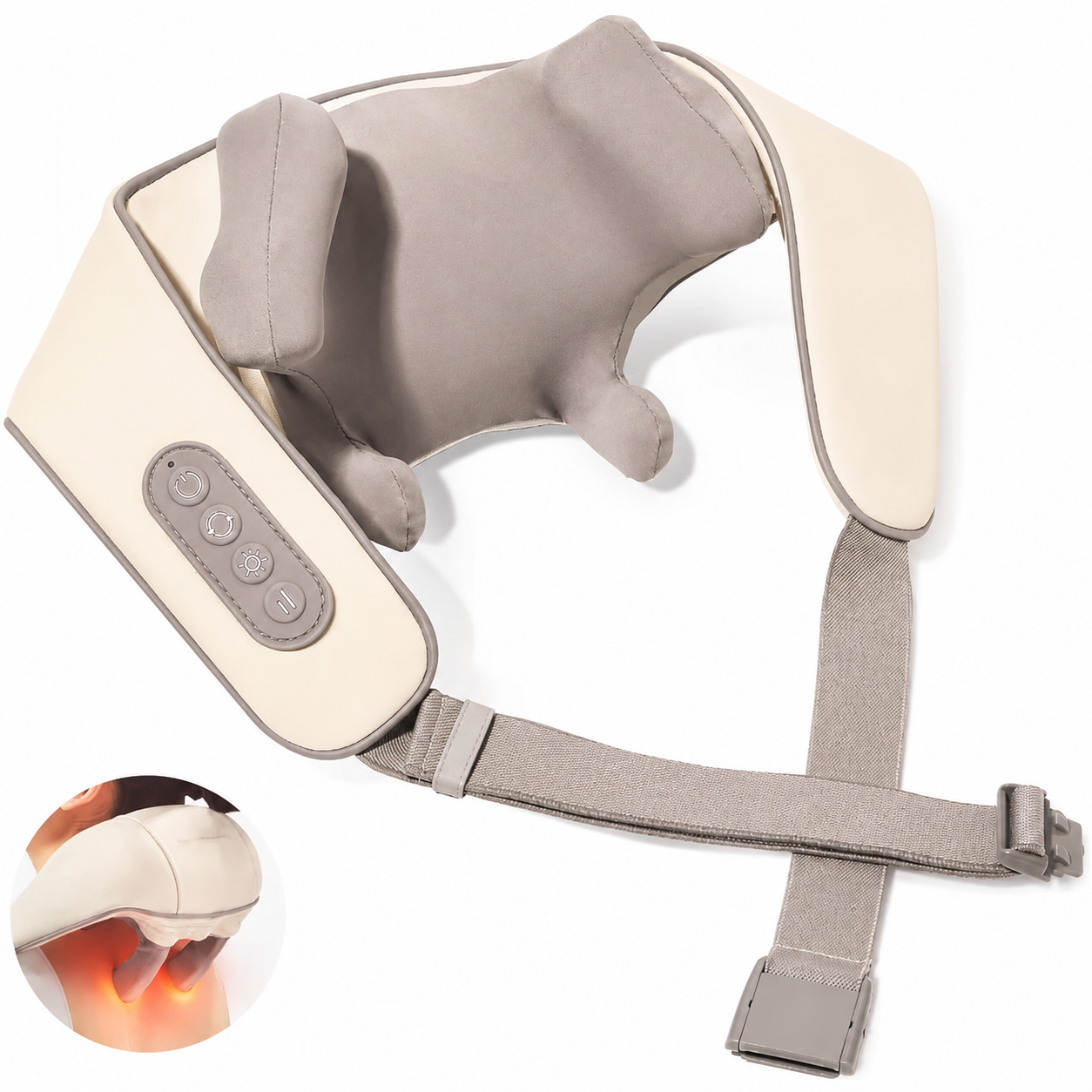N5 Electric Neck and Shoulder Massager with Heat for Muscle Relaxation at Home