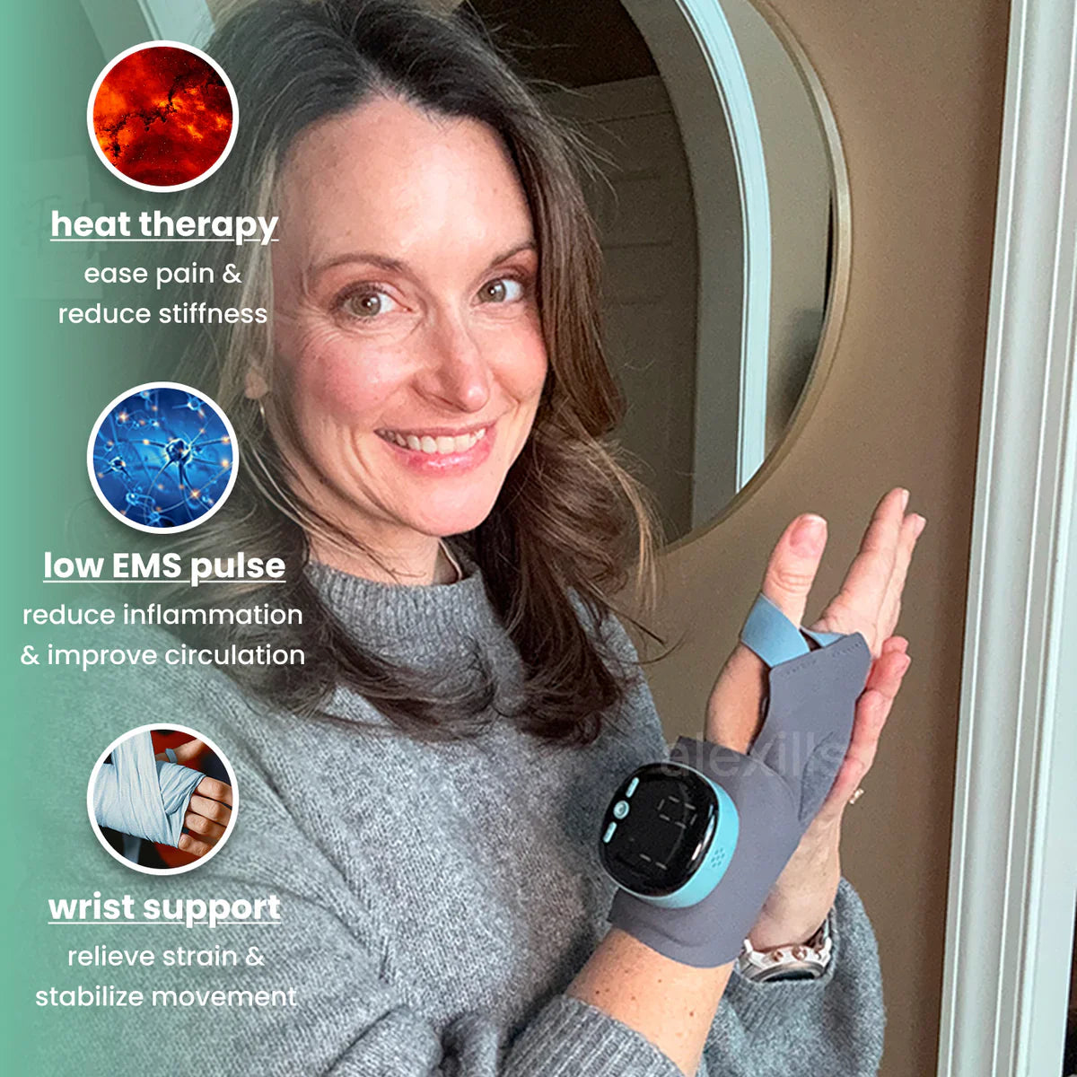 VoraRay™ 3-in-1 Heated Wrist Massager