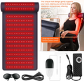 Solezy Leather red light therapy pad with neck support, multifunctional dual wavelength relaxation waist and neck hot compress