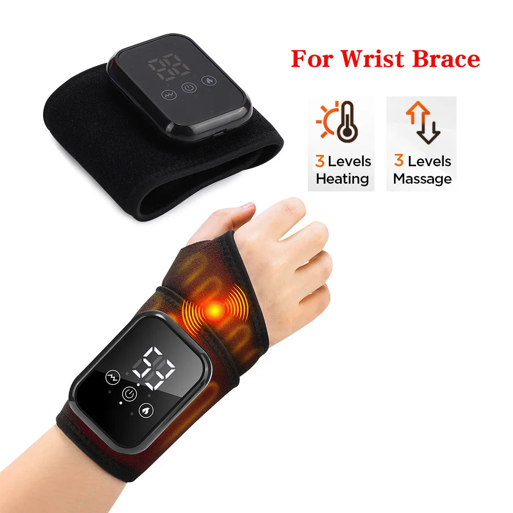 Electric Heating Wrist Guard Vibration Massage Hot Compress