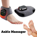 Electric Ankle Wrist Massager 5-speeds Infrared Hot Compress 3 Vibration Modes Fits Left/Right Ankle Hand for Muscle Fatigue