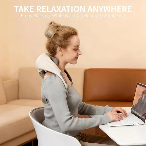 N5 Electric Neck and Shoulder Massager with Heat for Muscle Relaxation at Home