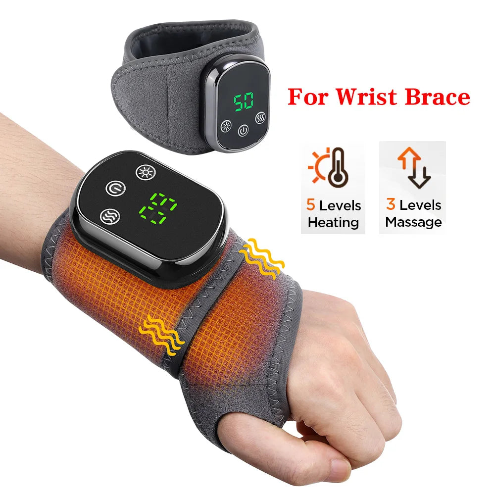 Electric Heating Wrist Guard Vibration Massage Hot Compress