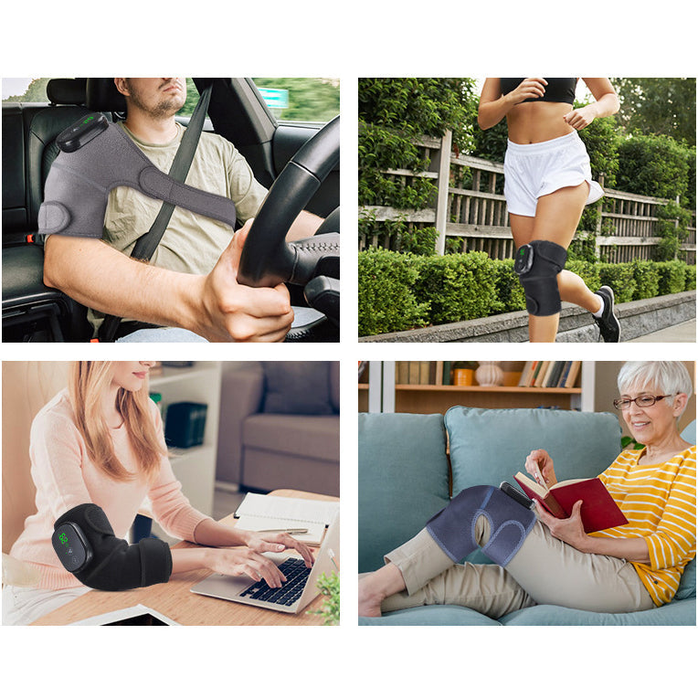 Electric knee pad old cold leg 5000 mah battery hot compress vibration warm knee physiotherapy massager